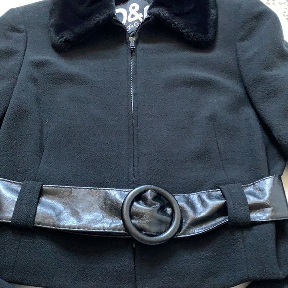 ❤️🔥❤️Dolce&Gabbana short belted jacket coat size S❤️🔥❤️ - Picture 4 of 8